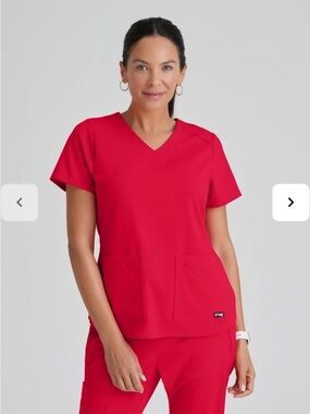 ✨Grey’s Anatomy Emma 4 Pocket V neck Scrub Top